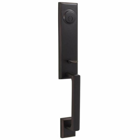 BOOK PUBLISHING CO Woodward I Exterior Dummy Handleset, Oil Rubbed Bronze GR3239967